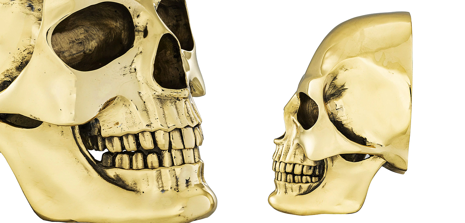 Аксессуар на стену Philipp Plein Gold Skull Wall element Аксессуар на стену Philipp Plein Gold Skull Wall element - Loft-Concept в Барнауле