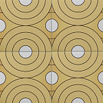 Дизайнерская плитка с узором Диски варинант исполнения - 1 | Loft Concept в Барнауле