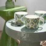 Приставной стол из керамики Manufacto Gray-green варинант исполнения - 7 | Loft Concept в Барнауле