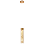 Подвесной светильник золото Sparkling Bubbles Tube Gold Amber Hanging Lamp варинант исполнения - 2 | Loft Concept в Барнауле