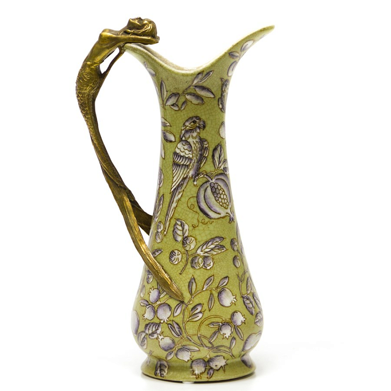 Кувшин Parrot and Fruit Abstraction Желтый Бронза в Барнауле | Loft Concept 