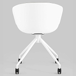 Офисное кресло из пластика с мягким сиденьем Eggshell Grey варинант исполнения - 5 | Loft Concept в Барнауле