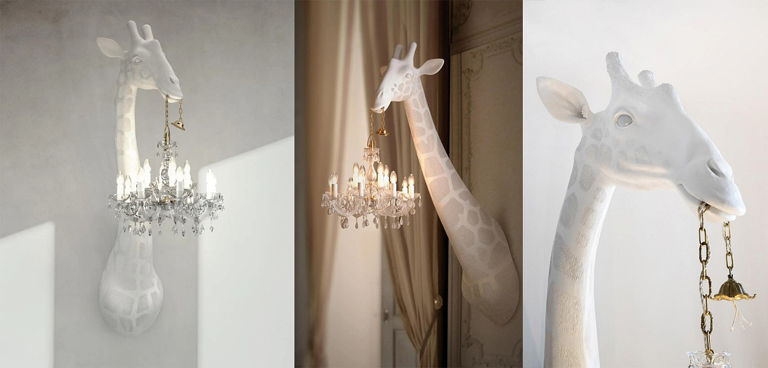 Бра белый жираф White Giraffe Wall Lamp Sconce Chandalier Бра белый жираф White Giraffe Wall Lamp Sconce Chandalier - Loft-Concept в Барнауле