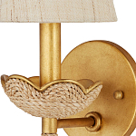 Бра из кованого железа с отделкой плетеной веревкой и сусальным золотом Parisian Style варинант исполнения - 2 | Loft Concept в Барнауле