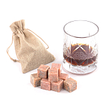 Камни для охлаждения виски из розового мрамора Natural Stone Cube варинант исполнения - 5 | Loft Concept в Барнауле