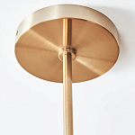 Люстра линейная с 2-мя белыми плиссированными тканевыми абажурами Combination варинант исполнения - 1 | Loft Concept в Барнауле