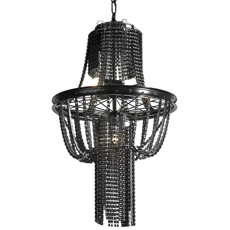 Люстра Chain chandelier Жемчужно-черный Люстра Chain chandelier Жемчужно-черный в Барнауле | Loft Concept