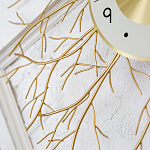 Часы настенные из металла золотые с белым циферблатом Current Time варинант исполнения - 3 | Loft Concept в Барнауле