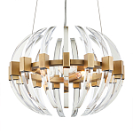 Люстра круглая с прозрачными элементами в форме полумесяца Crystal Crescent варинант исполнения - 2 | Loft Concept в Барнауле