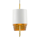 Люстра прямоугольная с белыми цилиндрическими абажурами White Ribbon варинант исполнения - 1 | Loft Concept в Барнауле