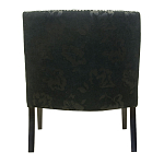 Полукресло с мягкой обивкой из жаккарда на 4-х ножках из массива березы Baroque Armchair black варинант исполнения - 2 | Loft Concept в Барнауле