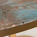 Стол обеденный круглый на золотистом основании Status Model варинант исполнения - 2 | Loft Concept в Барнауле