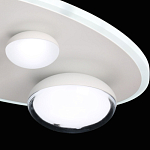 Потолочный светильник овальной формы белого цвета с 4-мя лампами Lunar Pebbles варинант исполнения - 8 | Loft Concept в Барнауле