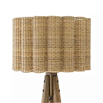 Торшер с плетеным абажуром на основании в виде треноги Lamp with Wicker Lampshade варинант исполнения - 1 | Loft Concept в Барнауле