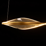 Люстра линейная с изогнутым плафоном Wave Line варинант исполнения - 7 | Loft Concept в Барнауле