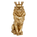 Статуэтка лев с детализированной гривой и изящной короной Lion Crown  варинант исполнения - 1 | Loft Concept в Барнауле