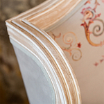 Кресло из массива бука серое с растительным орнаментом Raffael Floral Grey Armchair варинант исполнения - 4 | Loft Concept в Барнауле