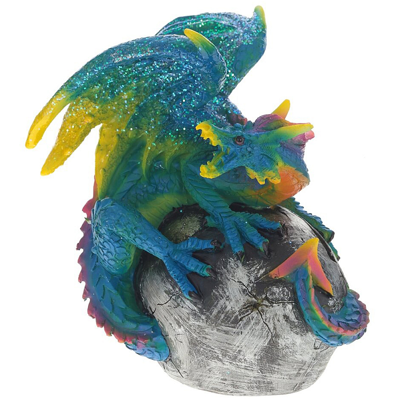 Декоративная статуэтка Дракон Blue Multicolor Dragon Statuette Мульти Синий Декоративная статуэтка Дракон Blue Multicolor Dragon Statuette Мульти Синий в Барнауле | Loft Concept