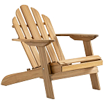 Уличное кресло из массива акации Adirondack Wooden Chair Natural варинант исполнения - 1 | Loft Concept в Барнауле