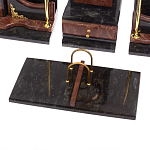 Настольный письменный набор из лемезита и змеевика с декором в виде Орла в подарочной упаковке Successful Leader варинант исполнения - 4 | Loft Concept в Барнауле