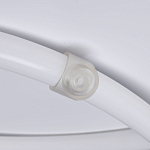 Люстра белого цвета с тремя изогнутыми светодиоидными плафонами Luke Lampco Tracer Lamp варинант исполнения - 6 | Loft Concept в Барнауле