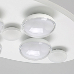 Потолочный светильник овальной формы белого цвета с 7-ю лампами Lunar Pebbles варинант исполнения - 5 | Loft Concept в Барнауле