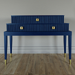 Премиальная Консоль с тремя ящиками Elsa Dreams Blue варинант исполнения - 3 | Loft Concept в Барнауле