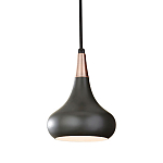  Подвесной светильник с каплевидным плафоном темного цвета Feiss варинант исполнения - 1 | Loft Concept в Барнауле