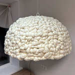 Вязаный подвесной светильник из шерсти Dome Wool Lamp  варинант исполнения - 2 | Loft Concept в Барнауле