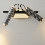 Бра с двумя цилиндрическими плафонами на магнитном креплении Bronze Concert варинант исполнения - 2 | Loft Concept в Барнауле