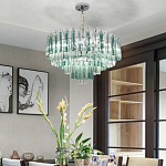 Дизайнерская люстра AQUA Blue Lagoon бирюзовое стекло несколько ярусов варинант исполнения - 5 | Loft Concept в Барнауле