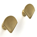 Комплект из 2-х настенных крючков из металла Shell Wall Hooks варинант исполнения - 1 | Loft Concept в Барнауле