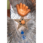 Дизайнерский ковер в виде звезды Poltronova Tappeto Stella Grey Navy Blue Rug варинант исполнения - 3 | Loft Concept в Барнауле