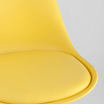 Стул с основой из пластика и мягким сиденьем Arvika Yellow варинант исполнения - 8 | Loft Concept в Барнауле