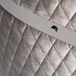 Стул серый велюровый со стеганной спинкой Focus on Convenience варинант исполнения - 3 | Loft Concept в Барнауле