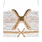 Люстра кольцевая с текстурным природным рисунком IceFlame варинант исполнения - 1 | Loft Concept в Барнауле