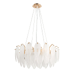 Люстра Mont Saint-Michel Золотая с Рельефным Стеклом варинант исполнения - 3 | Loft Concept в Барнауле