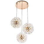 Подвесной светильник с 3-мя плафонами Crystal Dandelions Hanging Lamp варинант исполнения - 2 | Loft Concept в Барнауле