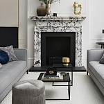 Комплект столиков с квадратными столешницами черные Black Table Combination варинант исполнения - 2 | Loft Concept в Барнауле