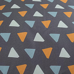 Постельное белье из сатина с принтом треугольники 150х200 см Triangular Dreams варинант исполнения - 3 | Loft Concept в Барнауле