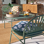 Зелёная скамья из стали Goodwin Metal Bench Green варинант исполнения - 7 | Loft Concept в Барнауле