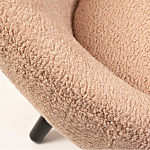 Кресло розовое с обивка из искусственного каракуля Iconic Creation варинант исполнения - 2 | Loft Concept в Барнауле