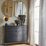 Комод из металла и кожи Guarin Chest of Drawers варинант исполнения - 6 | Loft Concept в Барнауле