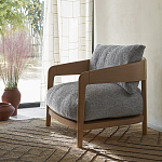 Кресло с каркасом из массива ясеня Deniaud Ash Grey Armchair варинант исполнения - 13 | Loft Concept в Барнауле