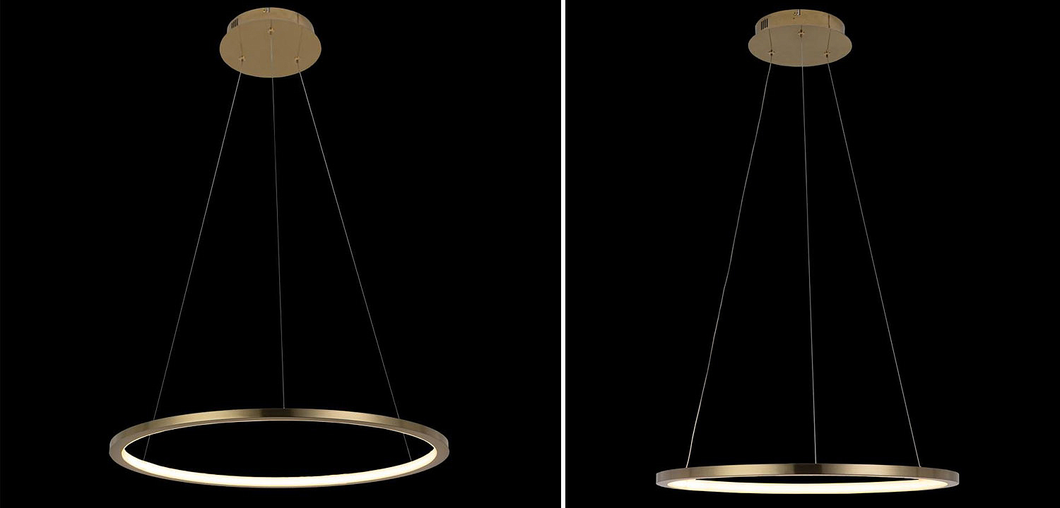 Подвесной светильник Yvette Ring Horizontal gold Подвесной светильник Yvette Ring Horizontal gold - Loft-Concept в Барнауле