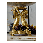 Чаша фарфоровая на двух бронзовых ангелах Eden Garden варинант исполнения - 5 | Loft Concept в Барнауле