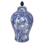 Ваза с крышкой в китайском стиле Гранатовое дерево Blooming Pomegranate варинант исполнения - 1 | Loft Concept в Барнауле