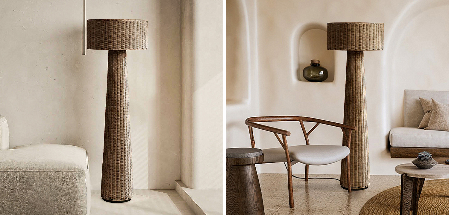 Торшер Wicker Furniture Poe Floor Lamp Торшер Wicker Furniture Poe Floor Lamp - Loft-Concept в Барнауле