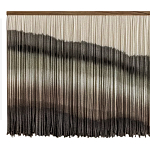 Пейзаж из нитей Макраме Wall decor Black and White Landscape варинант исполнения - 5 | Loft Concept в Барнауле