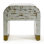 Тумбочка прикроватная Amo Bone Inlay Bedside Almond варинант исполнения - 1 | Loft Concept в Барнауле